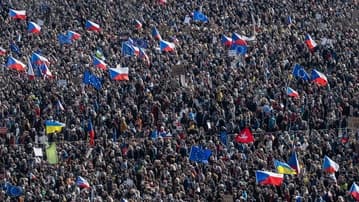 Ilustrační obrázek k Citace Petra Pavla o demonstraci na Letné je smyšlená. Slova pochází z komentáře někoho jiného