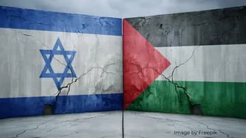 Ilustrační obrázek k Video zobrazuje smyšlený historický vývoj izraelsko-palestinského konfliktu