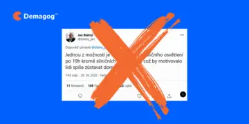 Ilustrační obrázek k Falešný ministr na Twitteru plánuje vypínat osvětlení