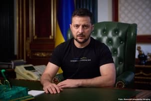 Ilustrační obrázek k Podle ukrajinské ústavy Zelenskyj zůstává prezidentem až do dalších voleb