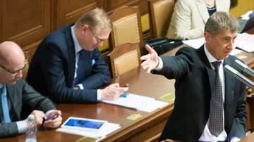 Ilustrační obrázek k Babišův projev ve Sněmovně