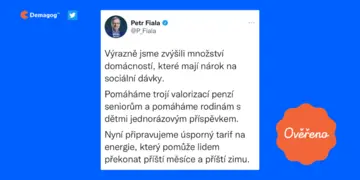Ilustrační obrázek k Fialův dvojznačný tweet