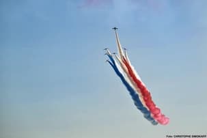 Ilustrační obrázek k Francouzské stíhačky a ruská trikolóra v Marseille