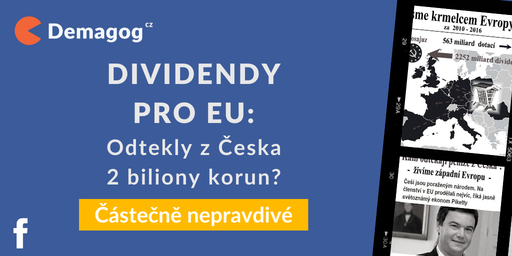 Ilustrační obrázek k výstupu Dividendy pro EU: odtekly z Česka dva biliony korun?