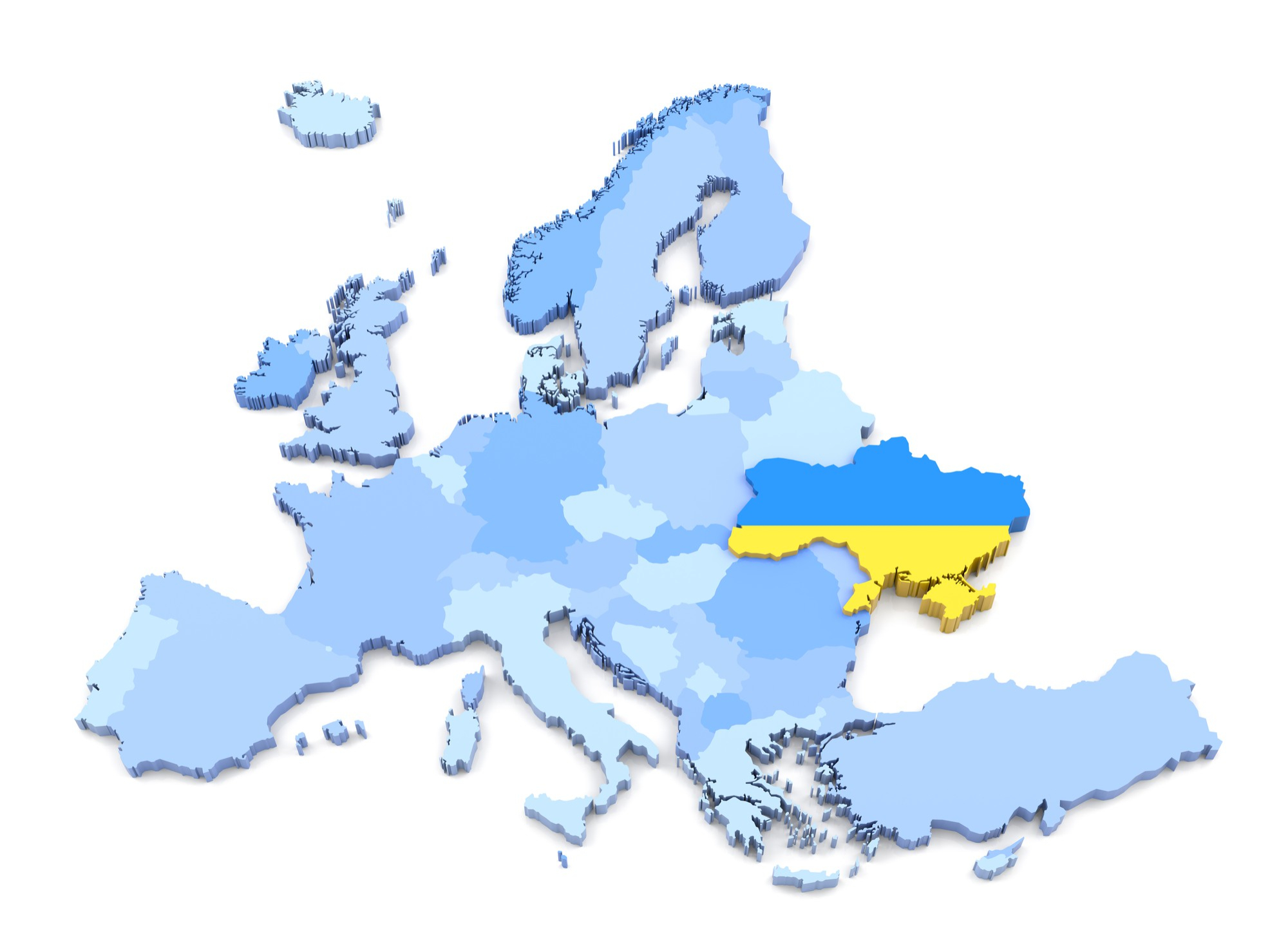 Ilustrační obrázek k výstupu Ukrajina a její hranice byly uznány i Ruskem