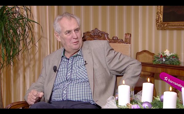 Ilustrační obrázek k výstupu Miloš Zeman v TV Barrandov